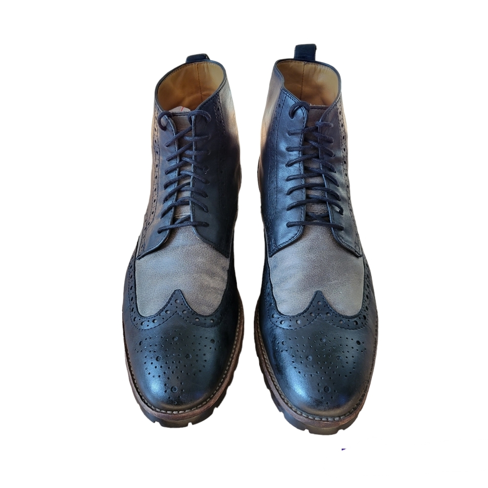 Ron White Wingtip Dress Leather Boots Size 9.5 - Picture 2 of 16